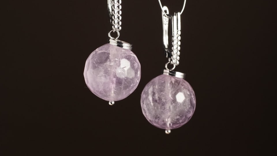 украшения с Аметистом, натуральные камни, серьги