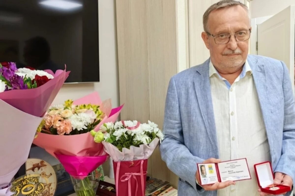    Александр Ярилов на вручении медали «За заслуги перед Оренбургом»