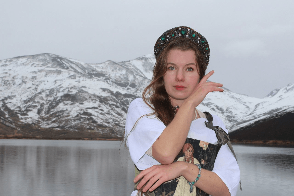 Подруга Мария в октябре у Зелёного озера. Красиво и холодно / Фото Марии Овчинниковой