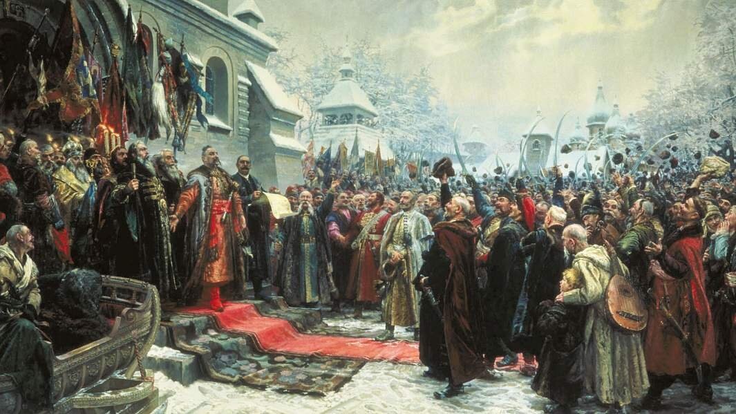 «Навеки с Москвой, навеки с русским народом» (1951). Картина Михаила Хмелько