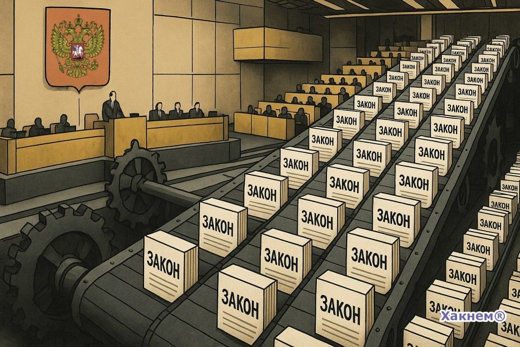 Конвейерное производство законов.