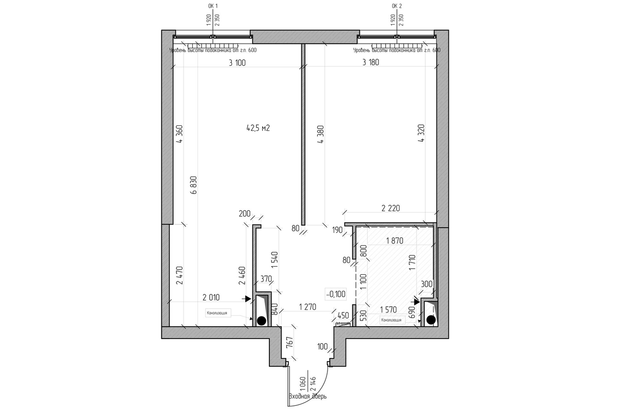 Обмерный план