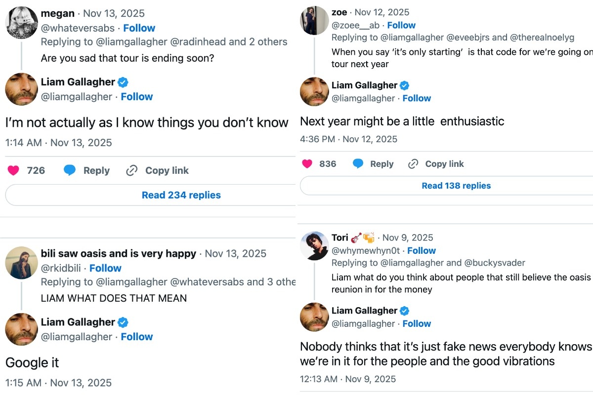 Соцсети Лиама Галлахера