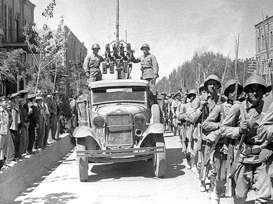 Советские войска в Иране,1941ый год. Из открытых источников