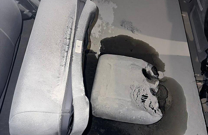    Канистра у кресла в кинозале.Прокуратура Москвы/t.me/moscowproc