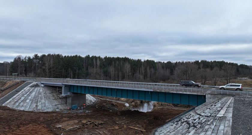    Движение по мосту через реку Кокшага открыто в Кировской области