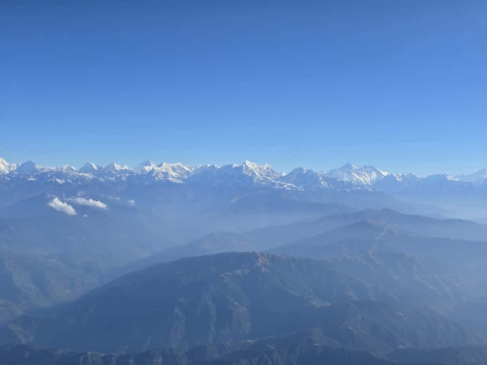 Гималаи - вид с самолёта