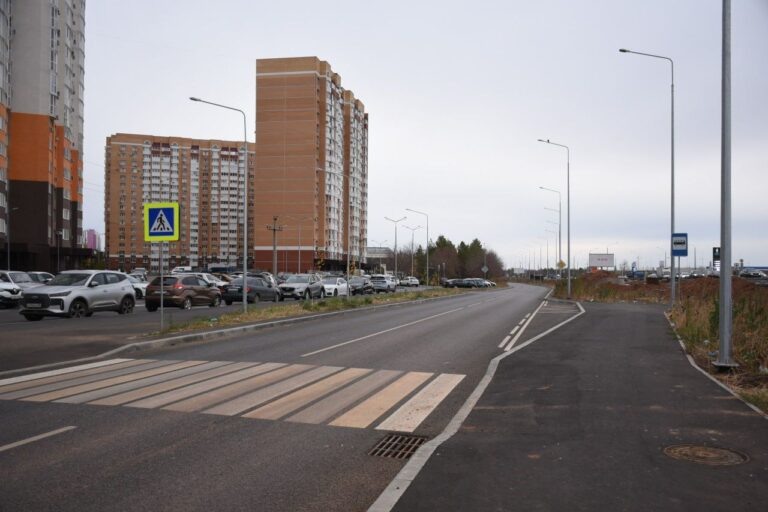    В Оренбурге благоустраивают новую дорогу на улице Александрова Оренбуржье