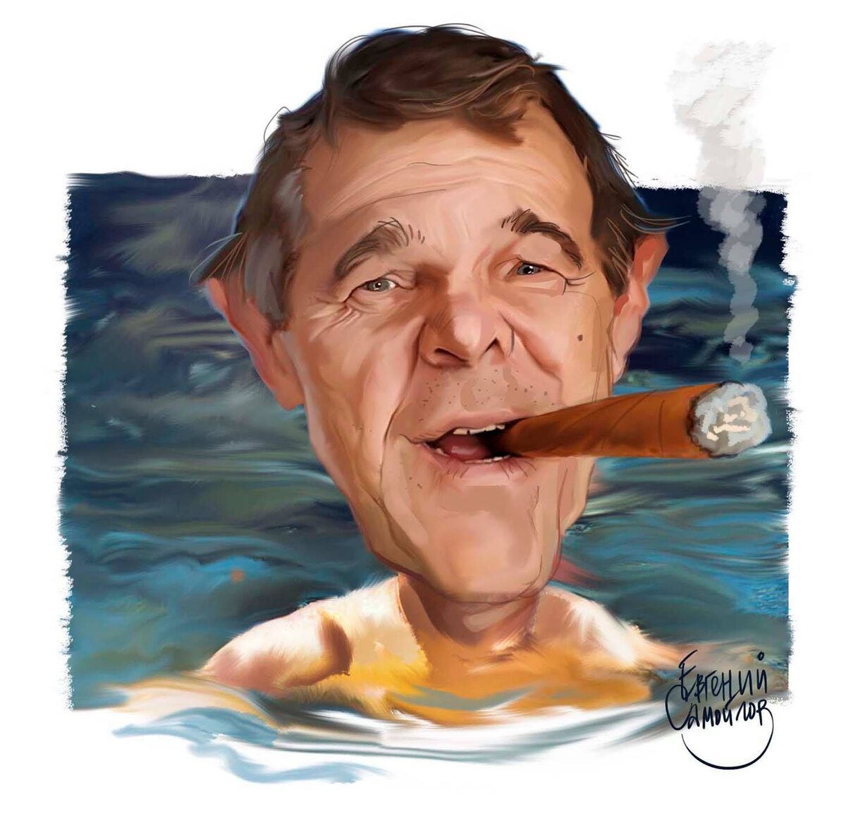 ШАРЖ ОТ ХУДОЖНИКА-КАРИКАТУРИСТА ЕВГЕНИЯ САМОЙЛОВА //  АКТЕР ТЕАТРА И КИНО АЛЕКСЕЙ БУЛДАКОВ