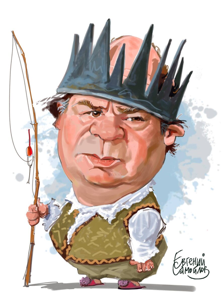 ШАРЖ ОТ ХУДОЖНИКА-КАРИКАТУРИСТА ЕВГЕНИЯ САМОЙЛОВА // АКТЕР ТЕАТРА И КИНО ЕВГЕНИЙ ЛЕОНОВ