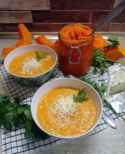 Тыквенно-сырный суп