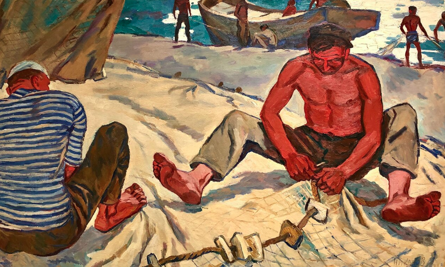 Павел Никонов. "Рыбаки", 1959.