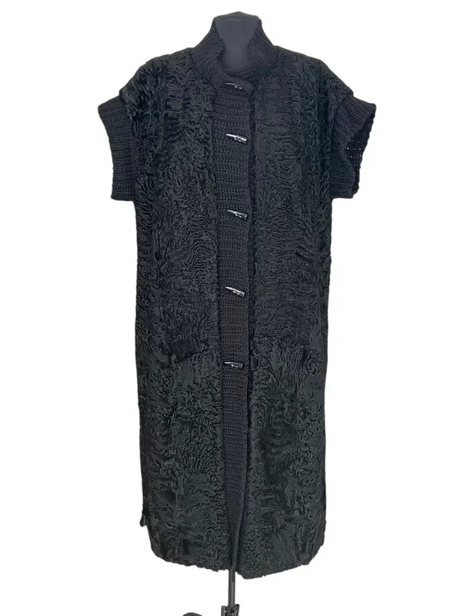  Пошив длинного жилета из мехового пальто. Ателье Ирины Берзиной.