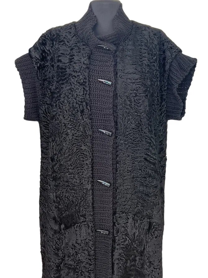 Пошив длинного жилета из мехового пальто. Ателье Ирины Берзиной.