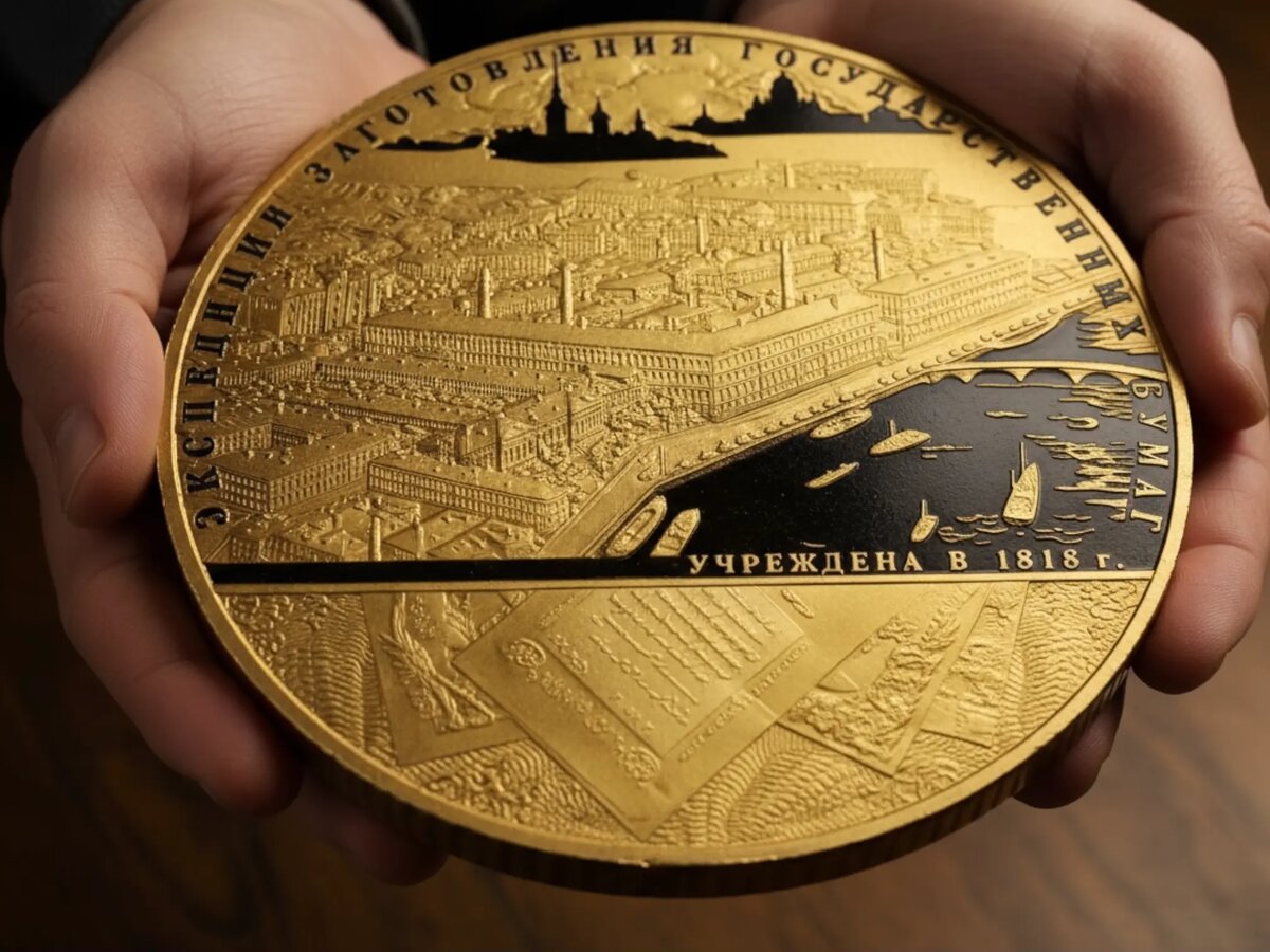 3 килограмма чистого золота – монета номиналом 25 000 рублей!