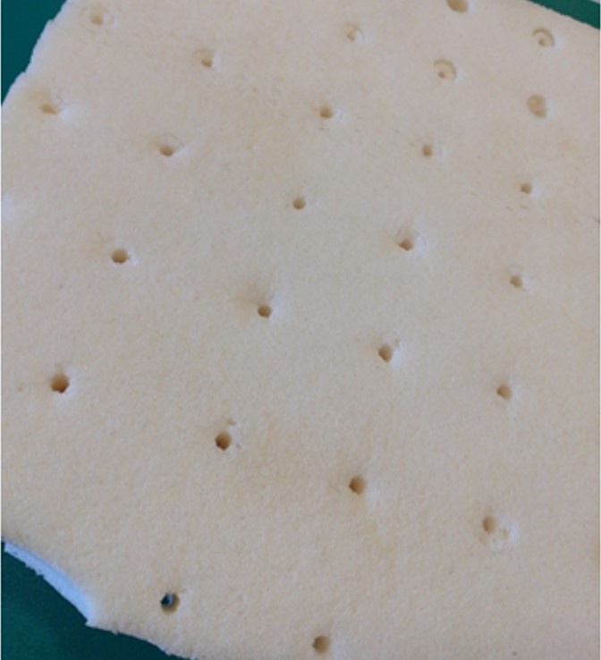 Лицевая сторона латексной пластины