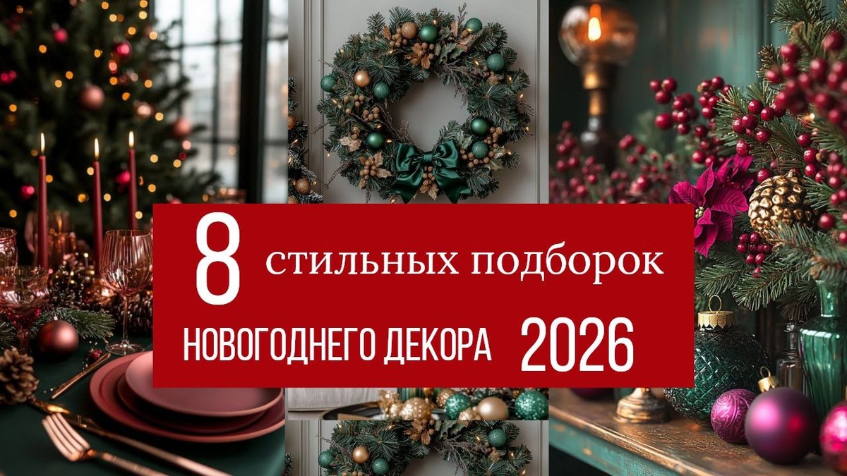 Стильные подборки Новогоднего декора для дома 2026
