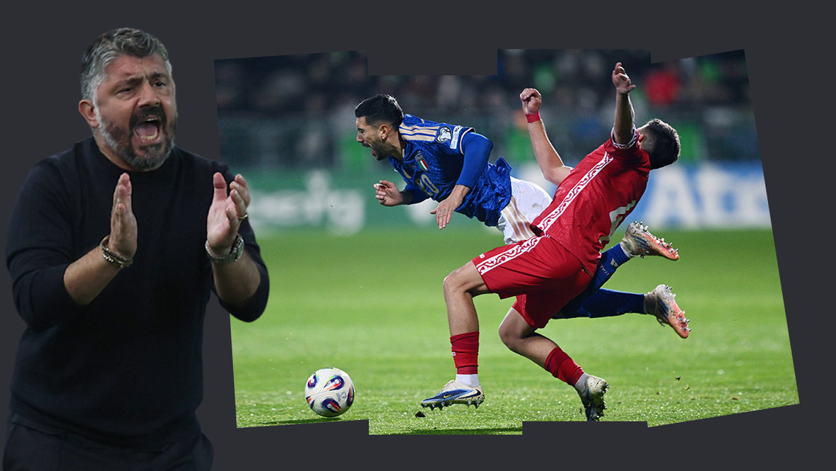    Дженнаро Гаттузо, Маттиа Дзакканьи и Иоан-Кэлин Ревенко. Global Look Press