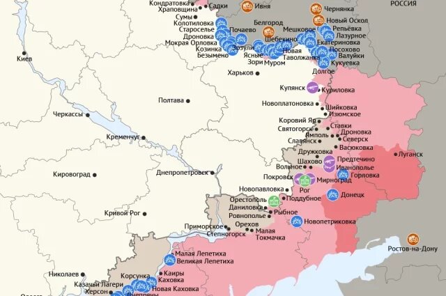    Карта боевых действий в зоне СВО на 14 ноября 2025 года. Инфографика