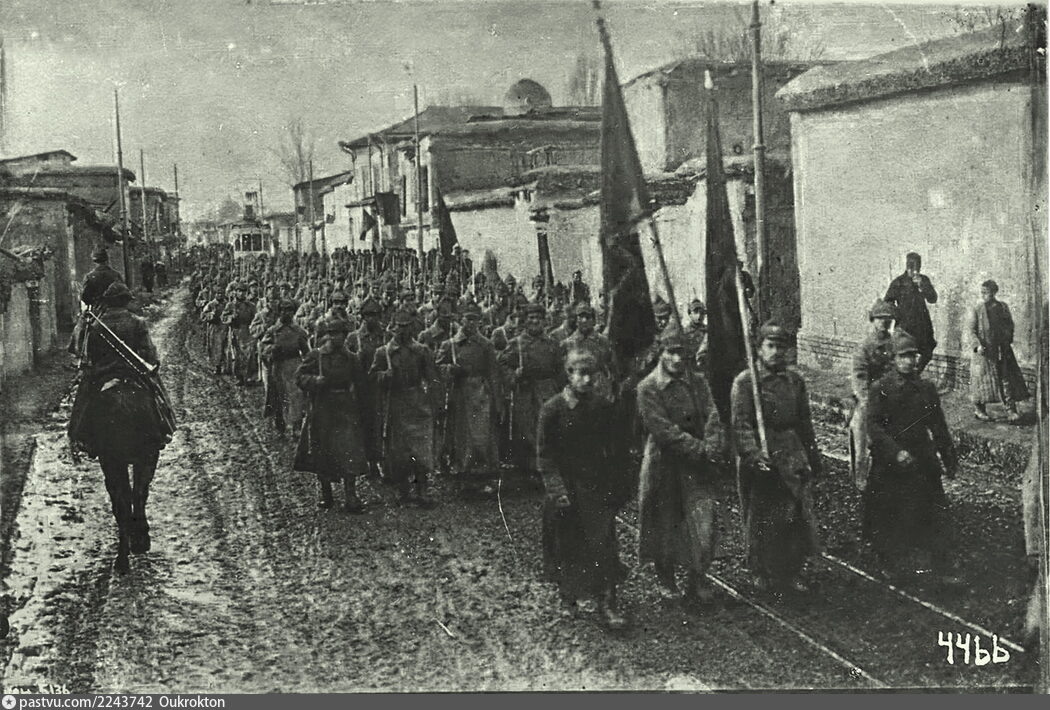 1024 год марш ташкентского гарнизона по ул. Шайхантаур.