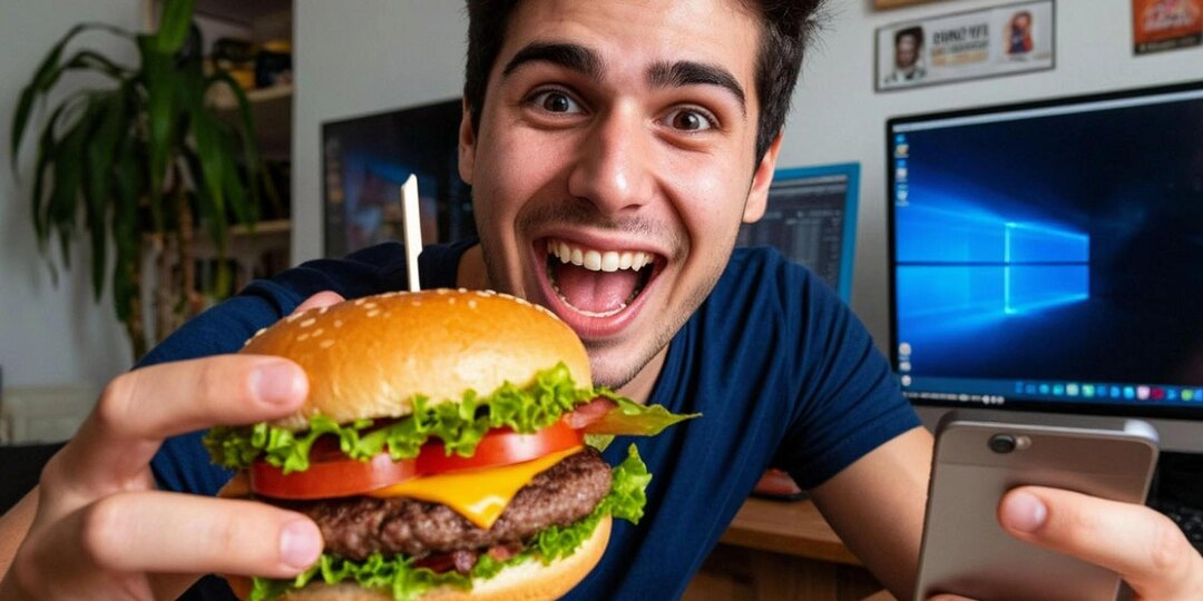 22-летний грек-блогер попал в реанимацию после попытки проглотить бургер не жуя