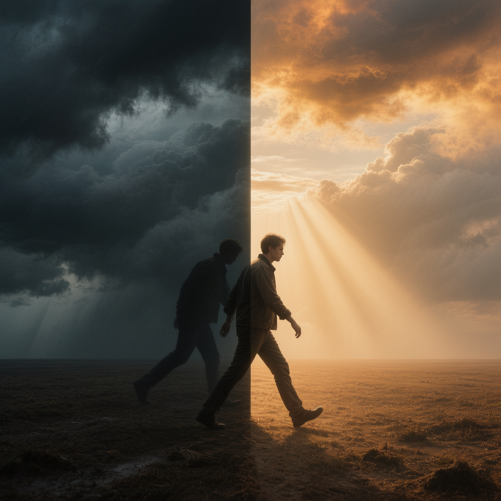 Между светом и тьмой, между падением в пропасть апатии и первым тёплым приливом надежды — идёт битва за возвращение к жизни.