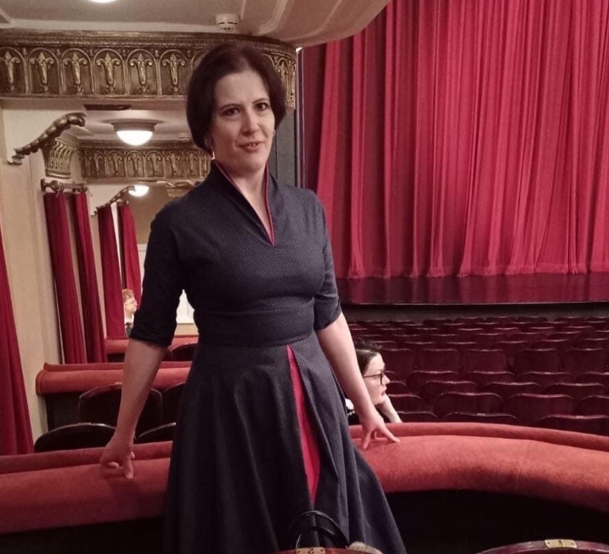 В ложе Исторической сцены Театра имени Вахтангова. Фотография из моего архива