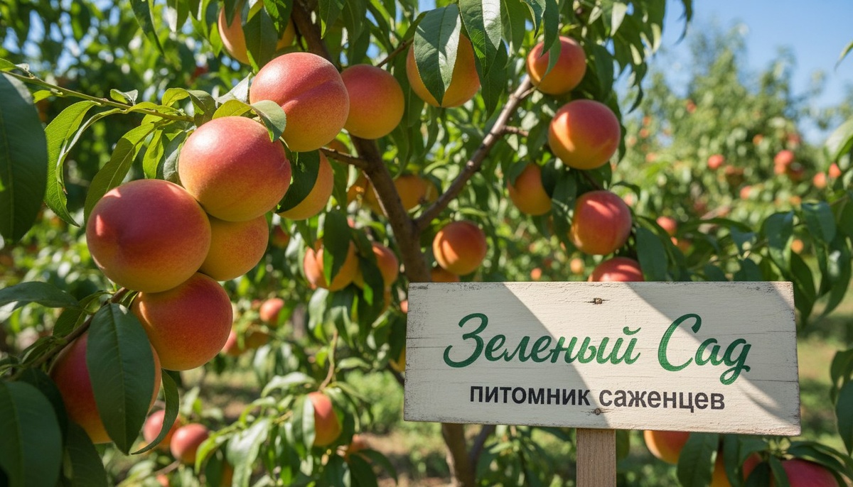 Саженцы нектарина от питомника Зеленый Сад в Екатеринбурге.