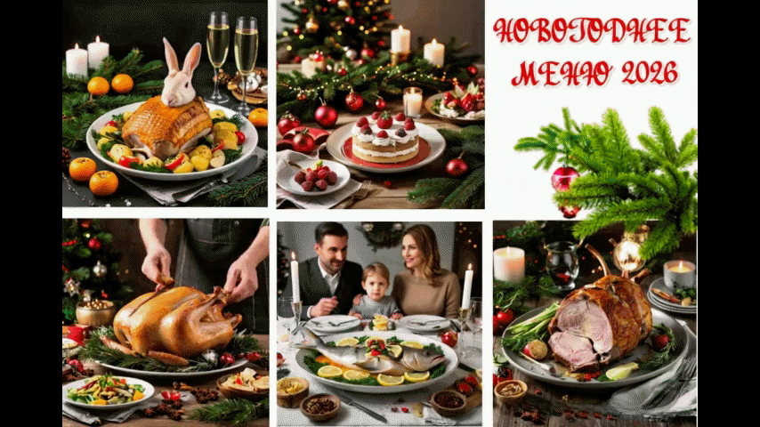 МЕНЮ на овый год