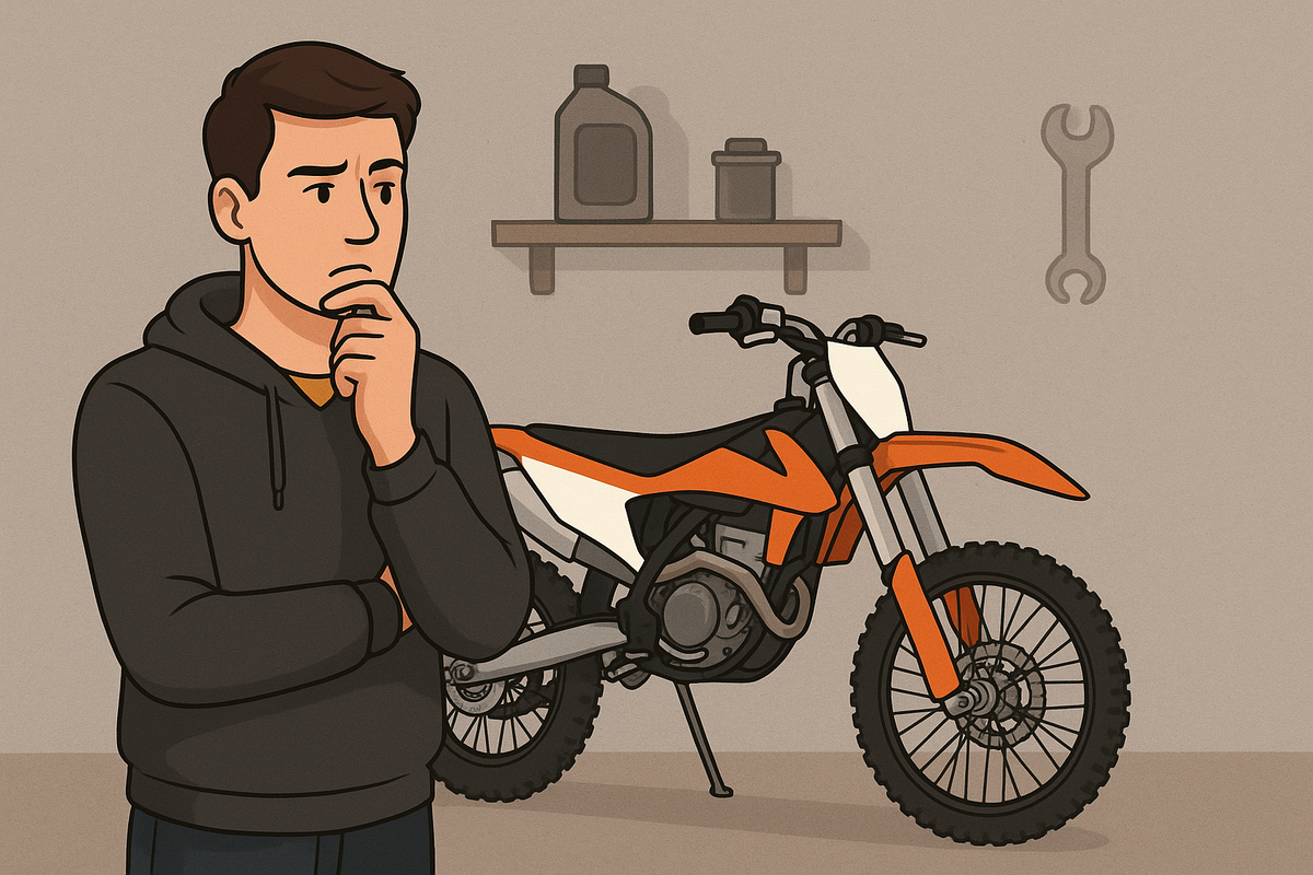 🏍 Частый вопрос от покупателей 2БЕГЕМОТО:Когда менять масло и что проверять на новом эндуро?