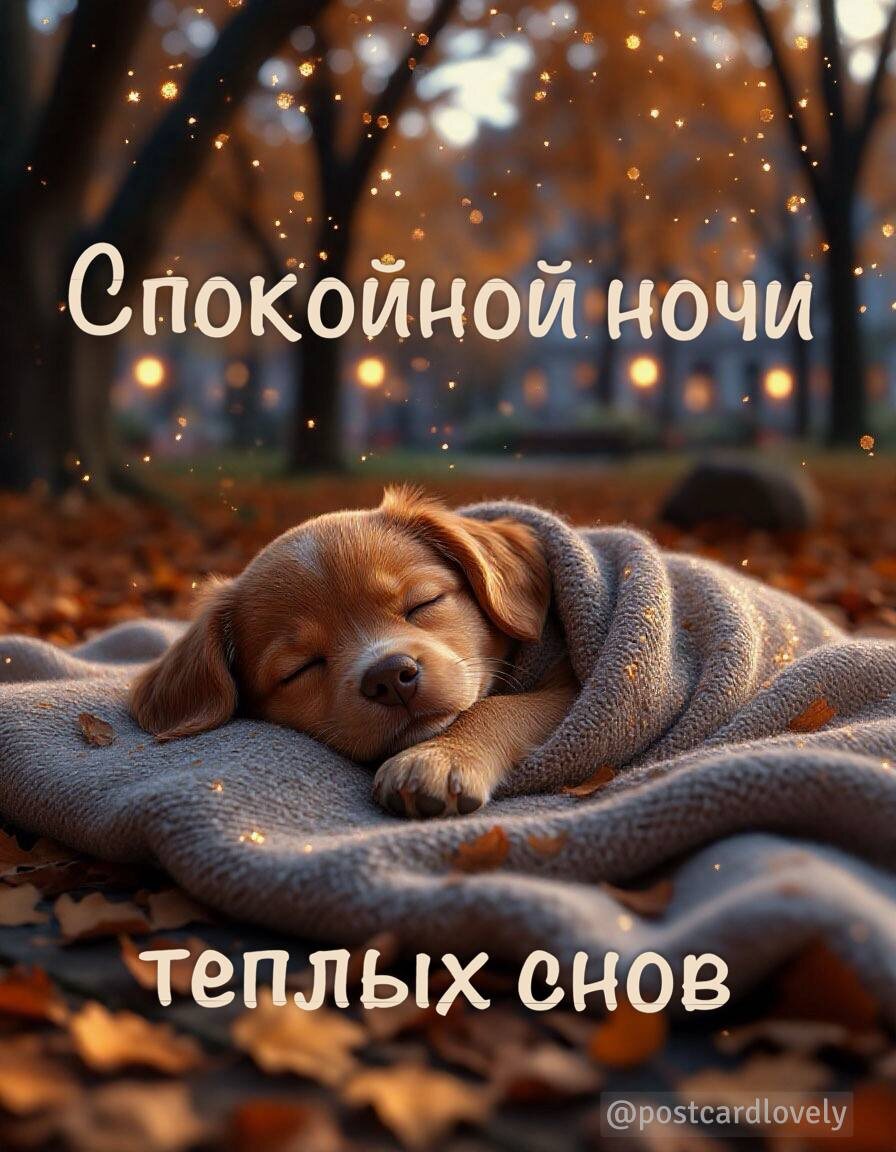 Открытки «Спокойной ночи»: закройте день на доброй ноте