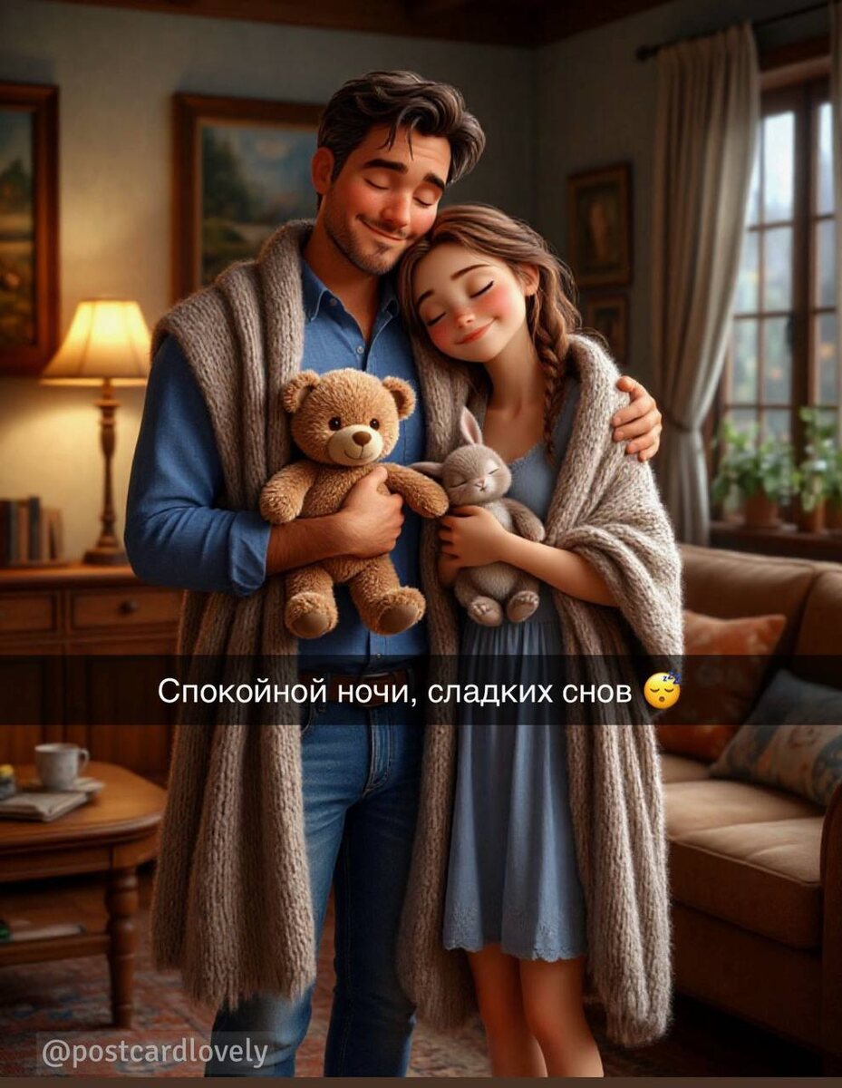 Открытки «Спокойной ночи»: закройте день на доброй ноте