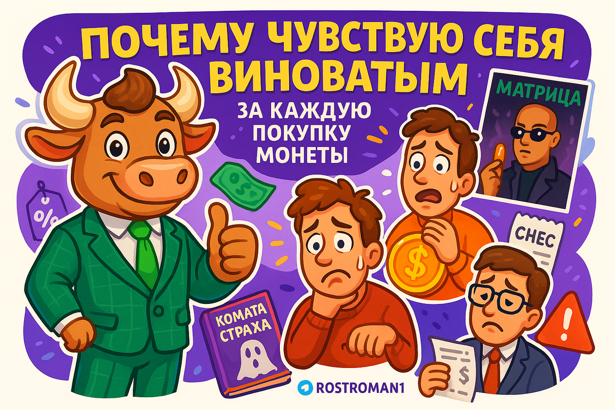    Чувство вины за покупку криптовалюты: как избежать ловушки и не потерять капитал РоСТ | Роман о Системном Трейдинге
