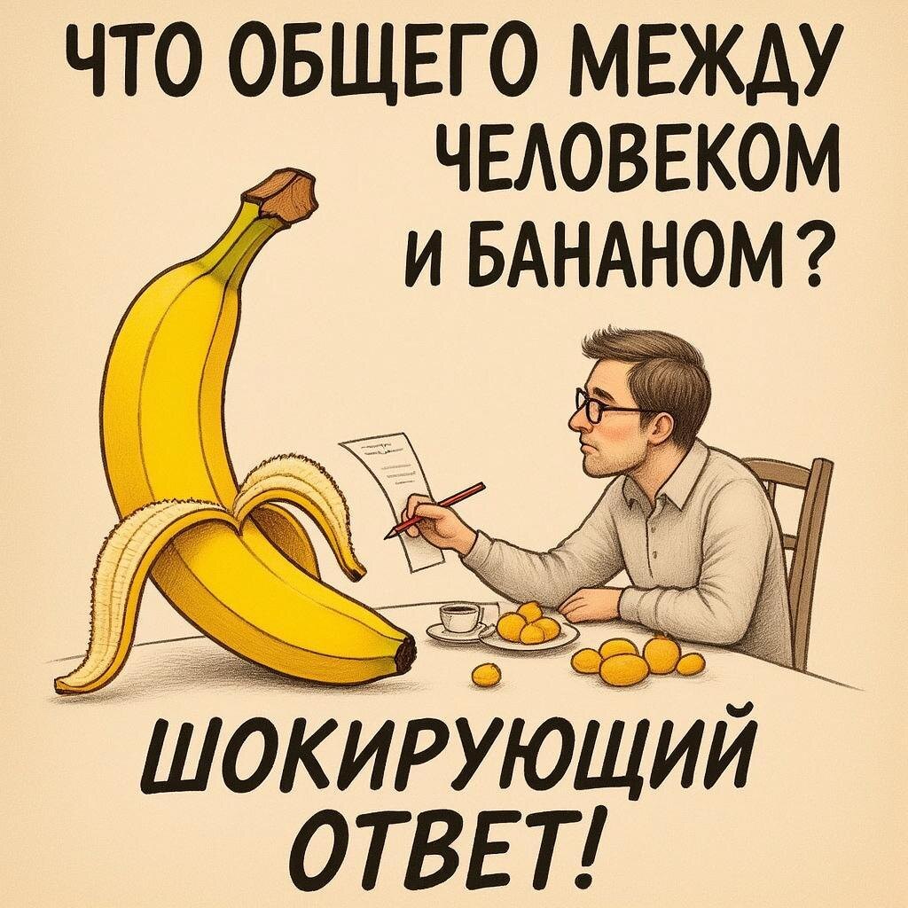 На самом глубинном, молекулярном уровне, вы — почти родственники.
