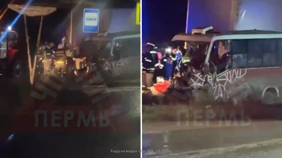    Микроавтобус врезался в грузовик в Пермском крае: погибли 6 человек