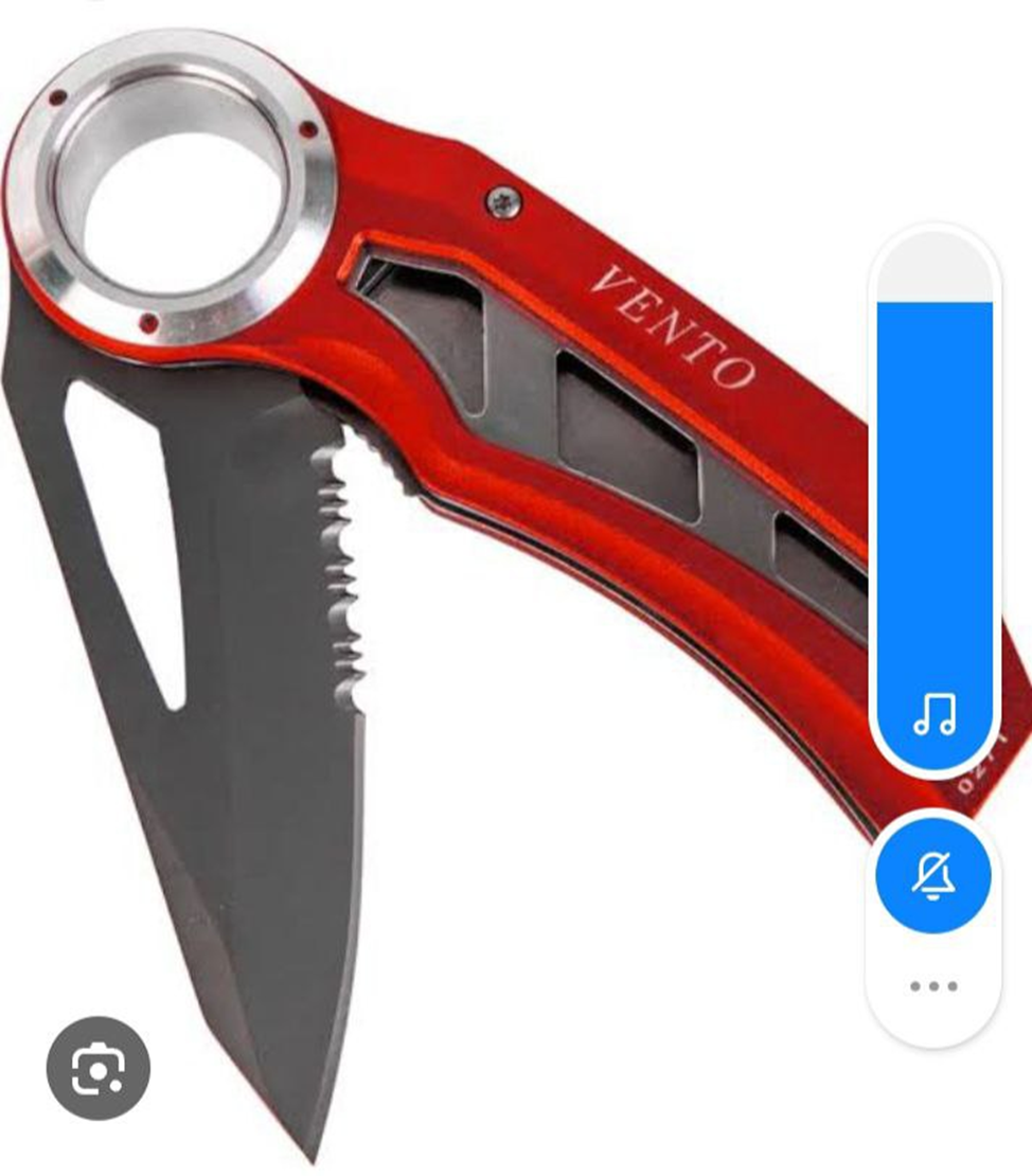 Рис. 2 Современный складной нож стропорез из интернета. Но мне милее цельные ножи, в ножнах. Хотя носить ножи в ножнах вроде-как неудобно.