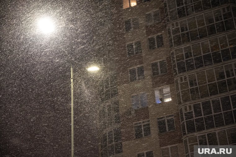     В городе начался первый снегопад в этом году