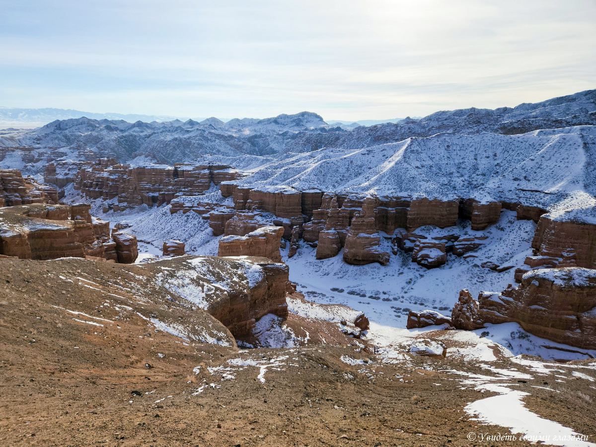 Чарынский каньон зимой