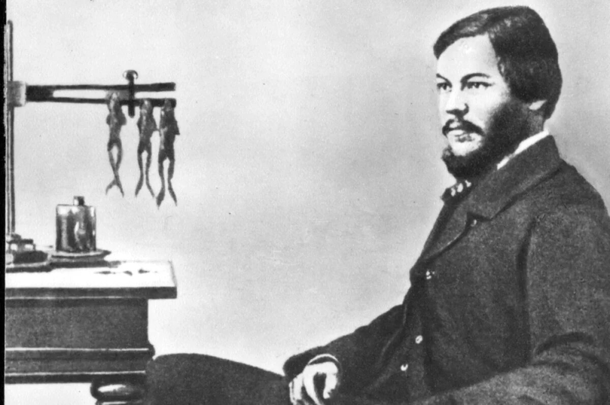    Русский физиолог И. М. Сеченов в бытность профессором Медико-хирургической академии в Санкт-Петербурге.