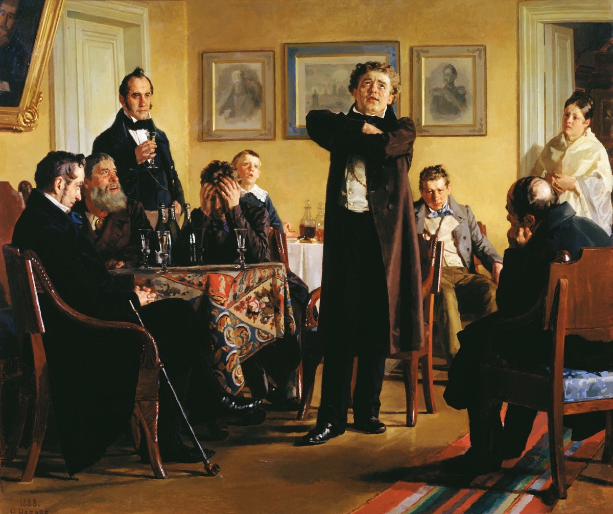    Н. Неврев. Мочалов среди своих почитателей. 1888 / commons.wikimedia.org