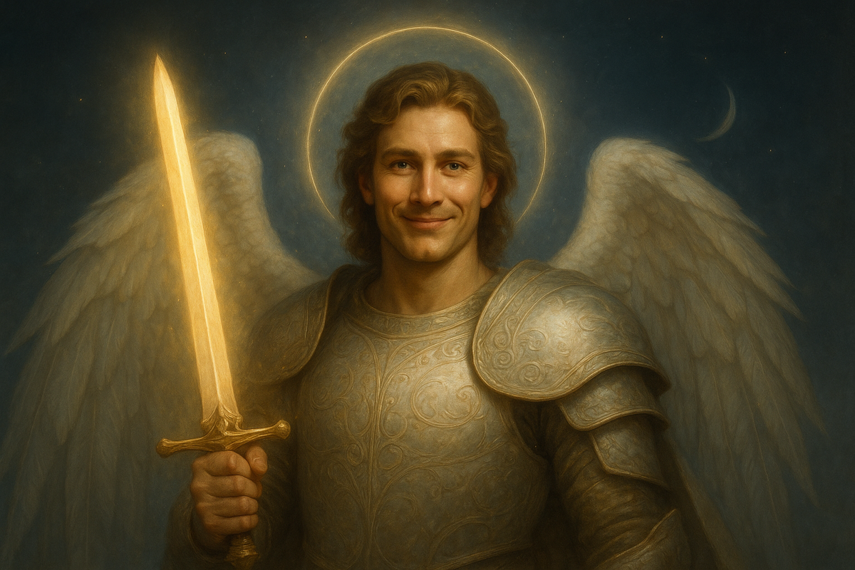 Архангел Михаил с сияющим мечом — знак защиты и ясности. Послание Архангела через руны: гадание на рунах, расклад онлайн, бесплатное гадание онлайн — чтобы выбрать верный путь.