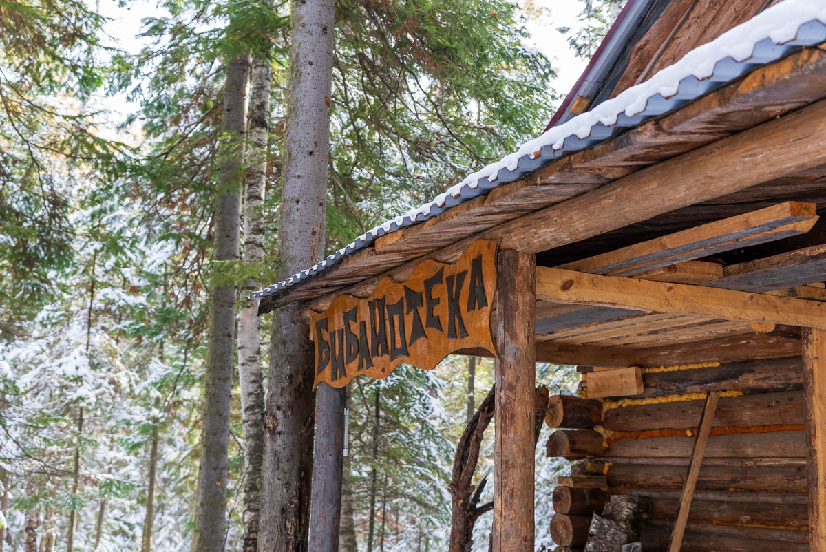 Хижина Библиотека