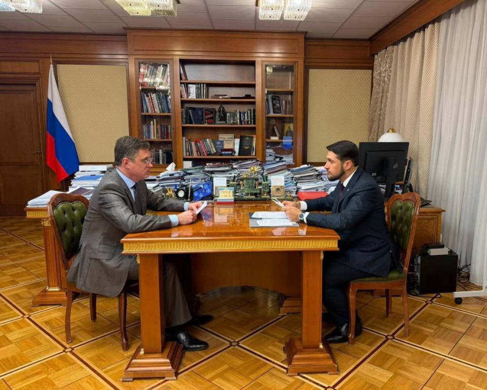    Встреча Александра Прокопьева с Александром Новаком. Источник: Telegram-канал Александра Прокопьева