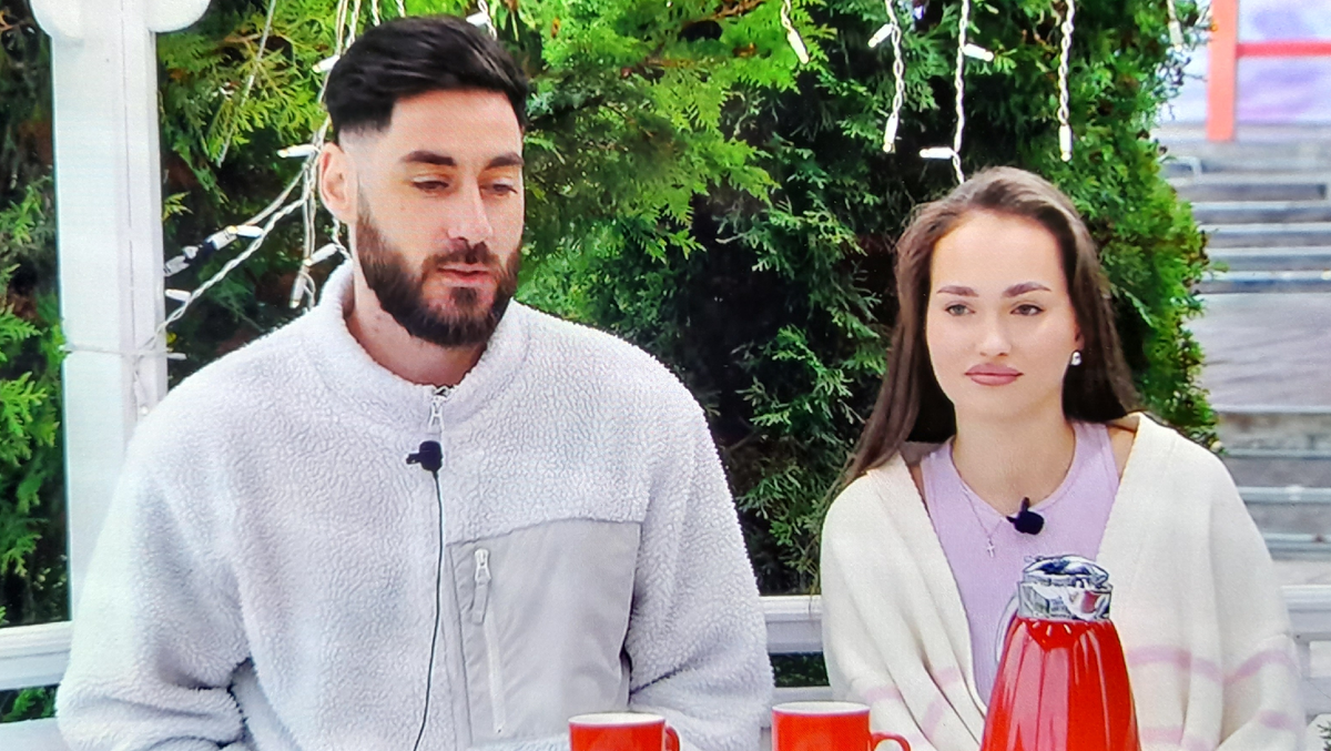 Тигран и Вика Салибековы (фото из эфира на «Okko»)