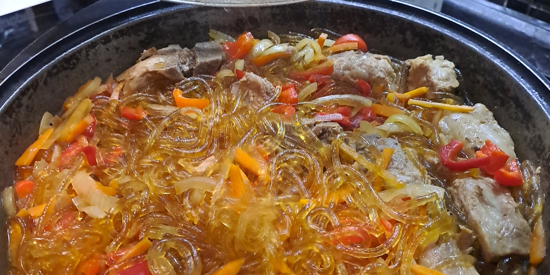 Корейское блюдо "чап чей"