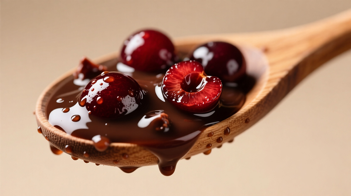 Шоколадное варенье из вишни