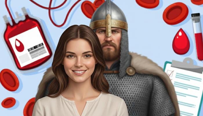 Какая группа крови считается самой сильной, самой выносливой и самой «богатырской»? Обложка © Коллаж © Life.ru. Фото © Freepik / brgfx, © Gemini Nano Banana