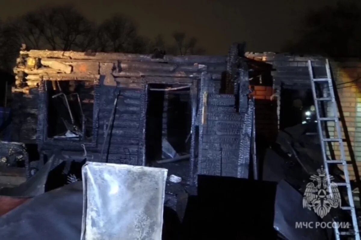    В Пензе сгорел дом на 1-м Суходольном проезде, погибли два человека