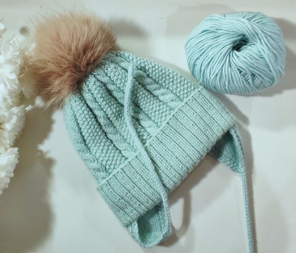 Шапка из Alize Merino Royal 522