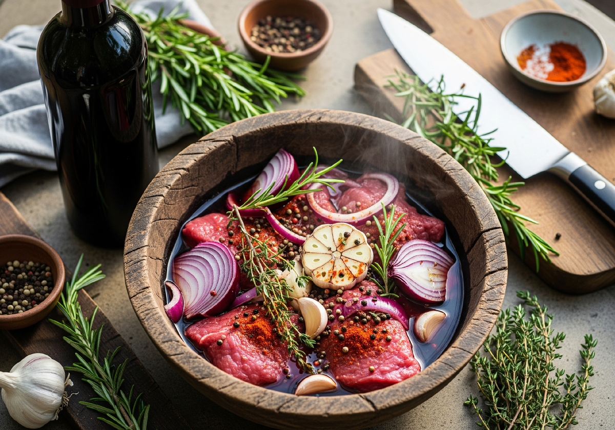 Маринад из красного вина